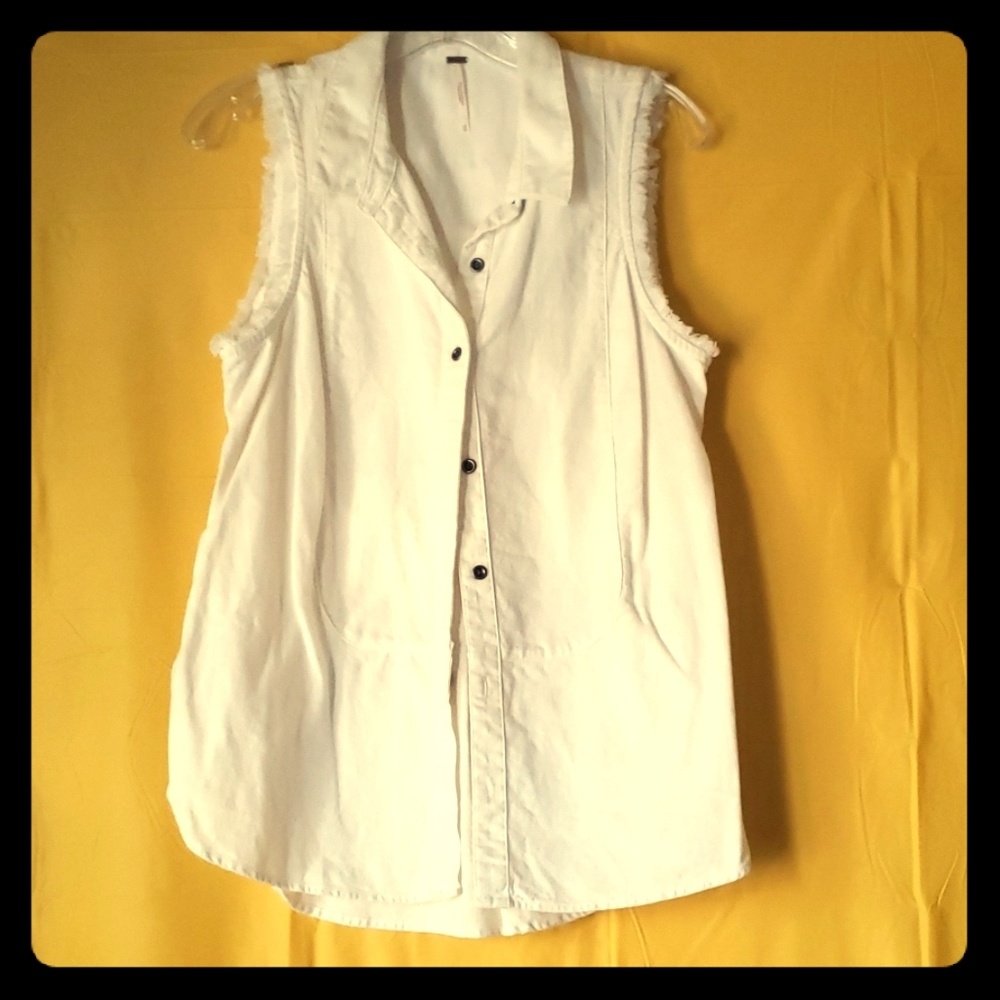 Sleeveless Jean shirt